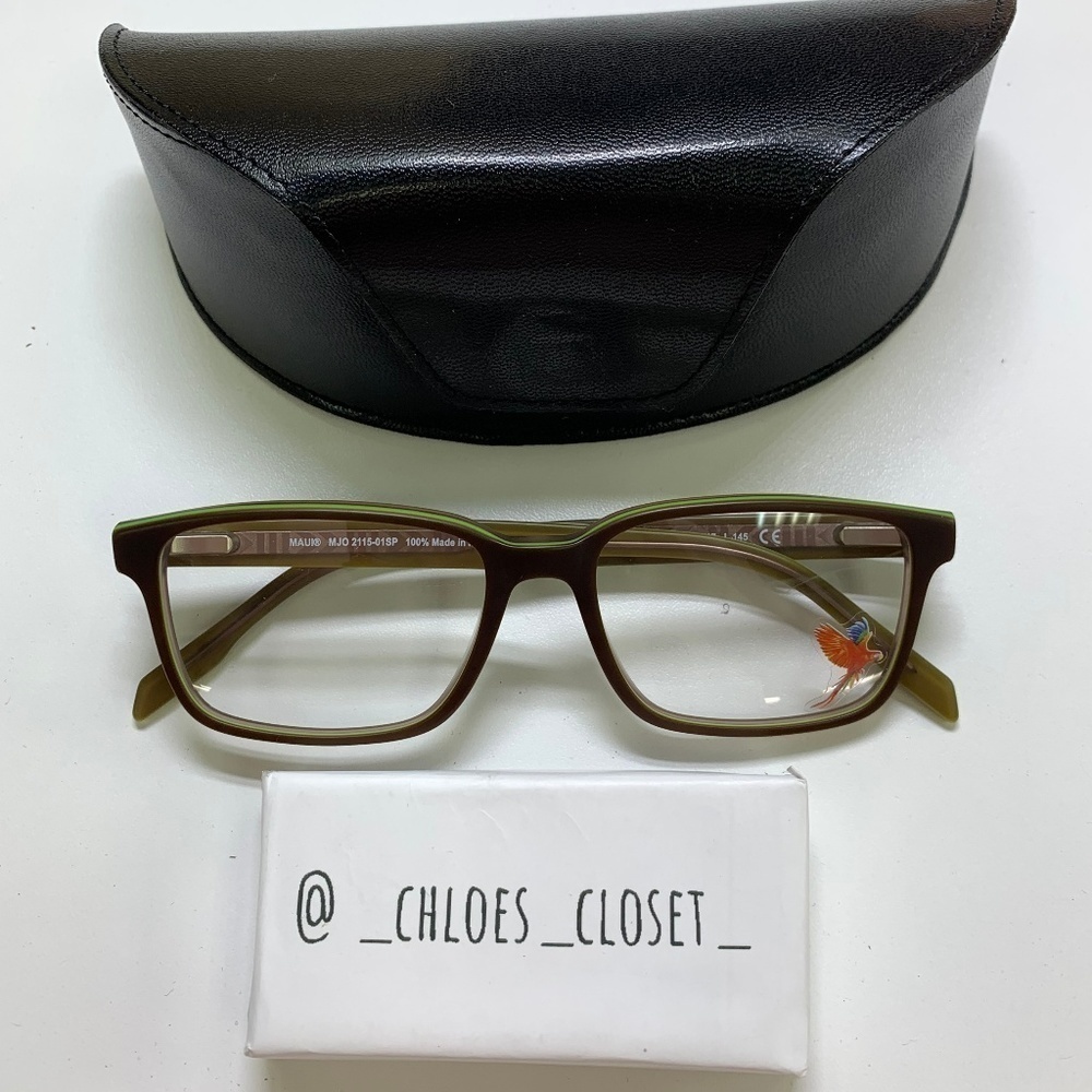 🕶️Maui Jim MJO2115-01SP Eyeglasses 53/17 145 /VA241🕶️